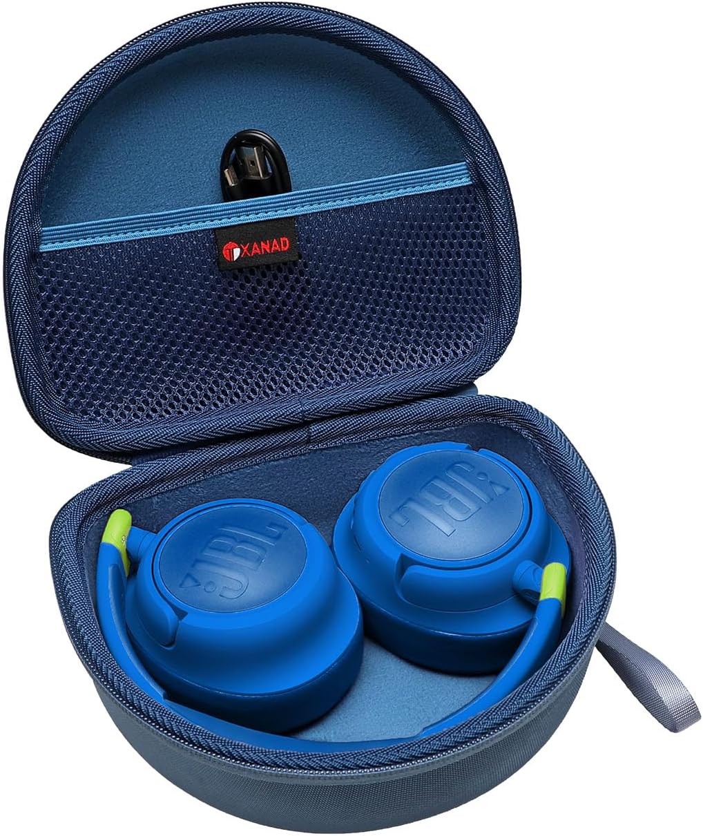 Hard Case for JBL Junior 470NC or JBL JR 470 NC/JR 460 NC or JBL Junior 320BT Kids Headphones - Blue