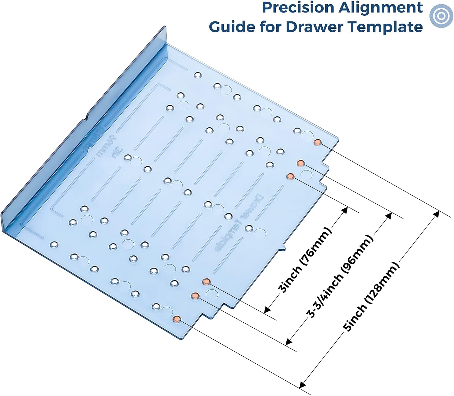 Drill Mounting Template for Kitchen Cabinet Pulls Kitchen Handles,1 Pack image 2