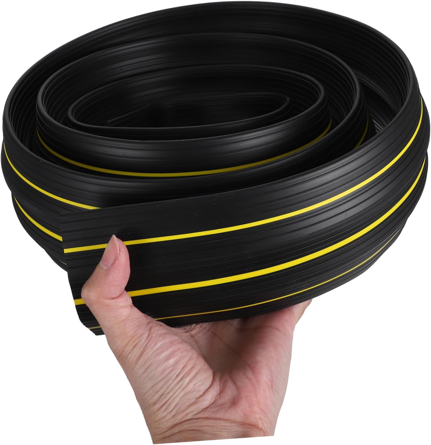 Angoily PVC Material Floor Cord Covers Channel Cable Hider Wire Cord Hider Cable Concealer