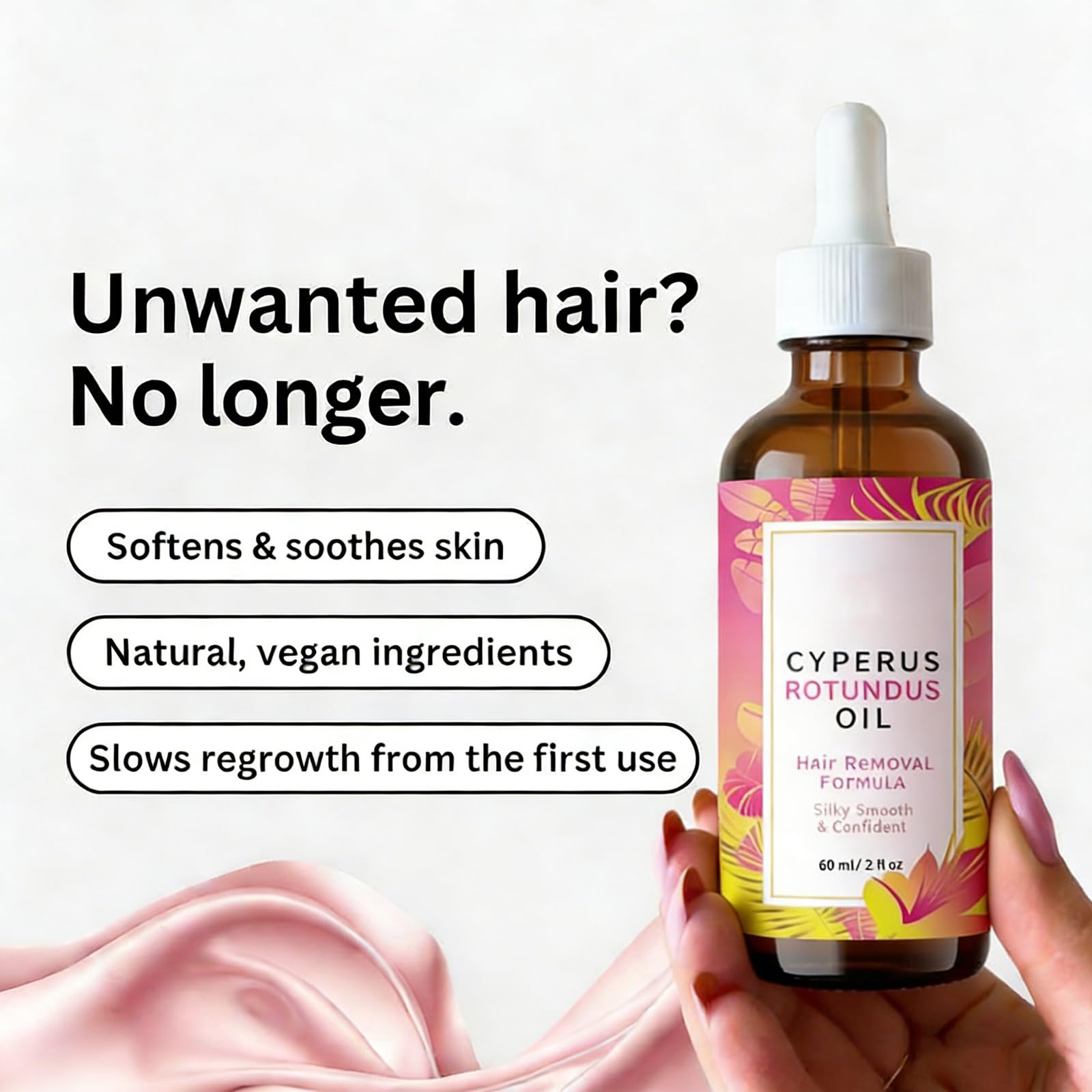 Huile Naturelle Pour L'épilation Huile De Cyperus Rotundus Pour L'épilation & Soin De La Peau Sérum Apaisant Naturel Pour D'épilation Pour Hydratante Et Apaisante Tous Types De Peau