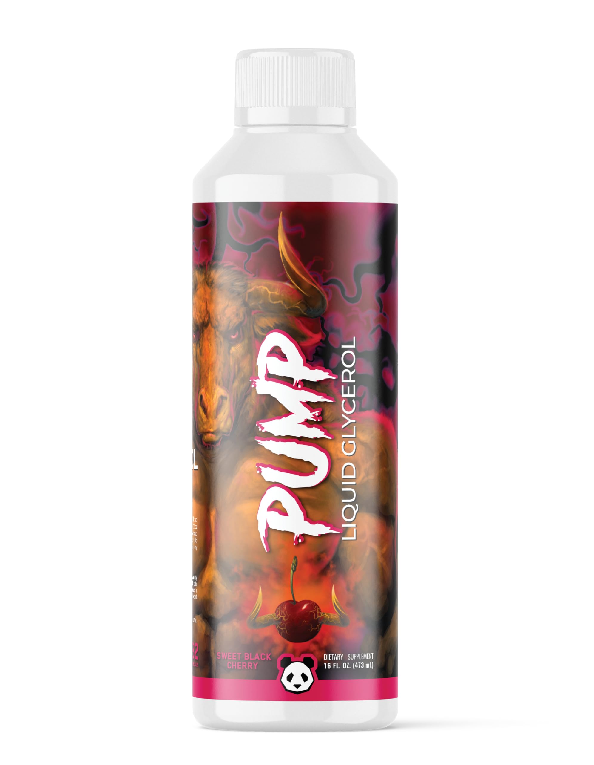 Underground Bio Labs: Panda Supps Pump- Liquid Glycerol Pre-Workout | Mucle Hydration, Power and Endurance Booster with Astragin | for Men and Women (Stimulant Free) (16oz, 32 Servings)(Unflavored) — Amazon image 6