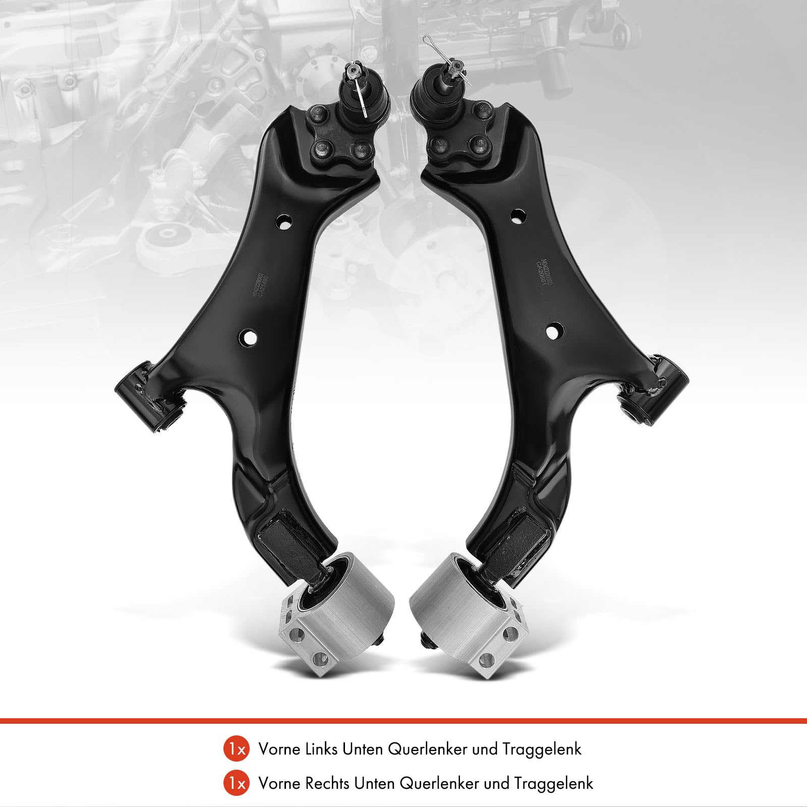 Frankberg 2 x wahacz, zawieszenie koła, przednie i dolne, kompatybilne z Antara L07 Captiva C100 C140 Replace # RK620661