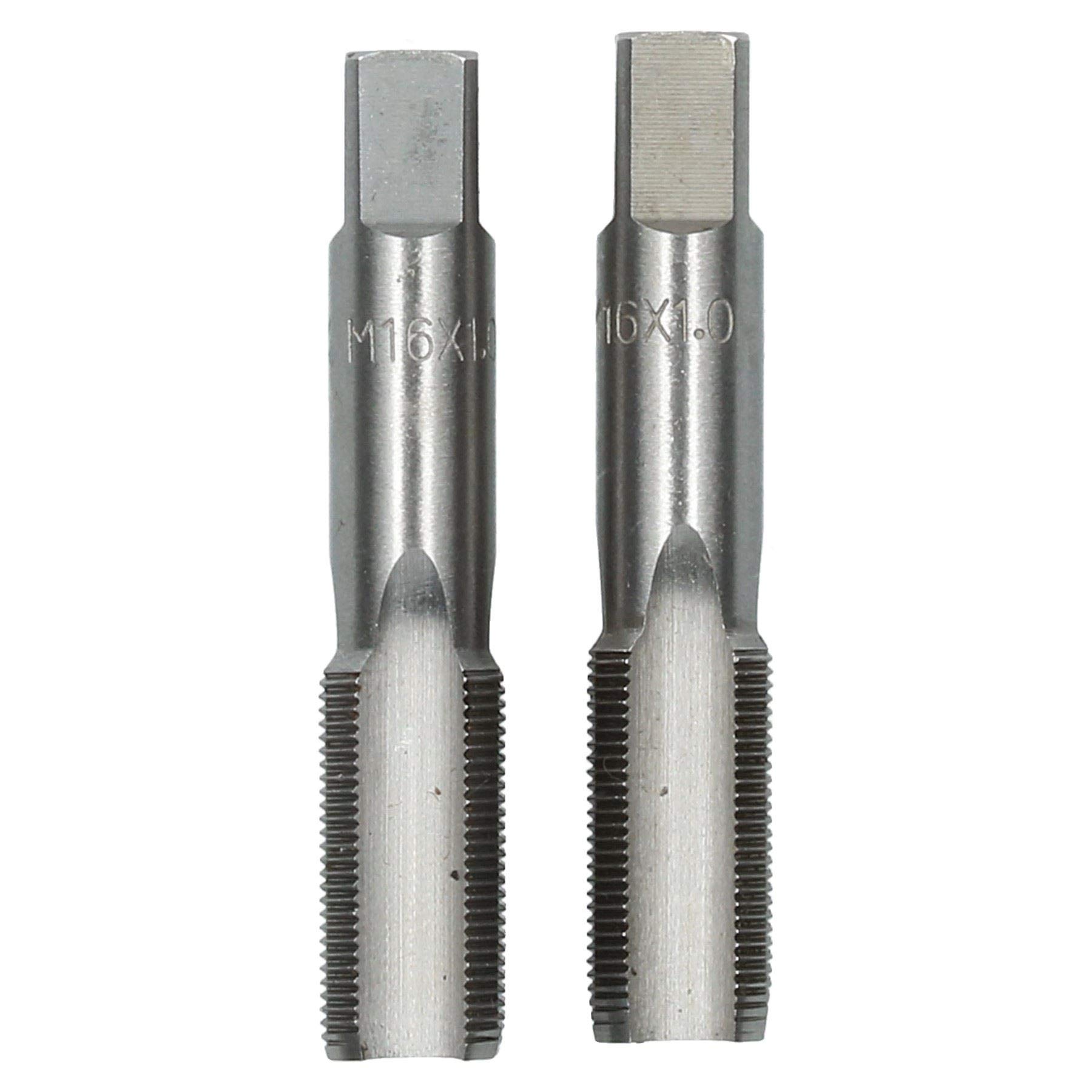 Ab Tools M16 X 1Mm Metric Tap Set, Tungsten Steel, Taper And Plug Thread Cutter Td004