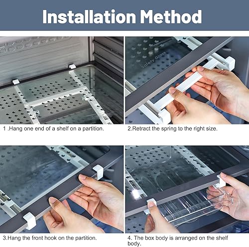 Miniatura 4 de Moretoes Organizador de huevos para nevera, organizador de cajones de huevos, bandejas para refrigerador, contenedor de huevos, paquete de 2