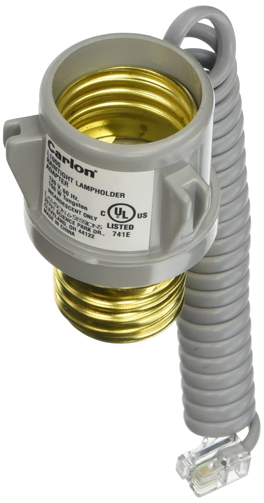 Xodus InnovationsHS3101D Light Socket to Add-on Second Light Bulb for Motion Detector, Grey