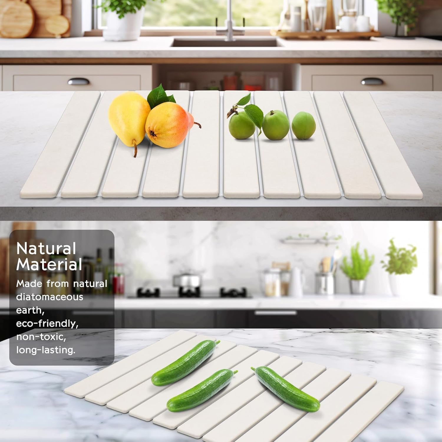 Lar Stone Dish Drying Mats for Kitchen Counter, ×, Fast Drying