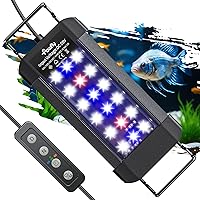 Vista 10 de Pawfly Luz LED de acuario de 6 W para peceras de peces de 6" a 10" Luz de tanque de peces extensible con luces brillantes de espectro completo
