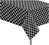 Vista 7 de CC HOME 1 Pack Train Plastic Tablecloth 54 x 87 Inch Long Rectangular Table Cover for Buffet,Birthday Party Holiday Dinner,Picnic or Tablecloth for