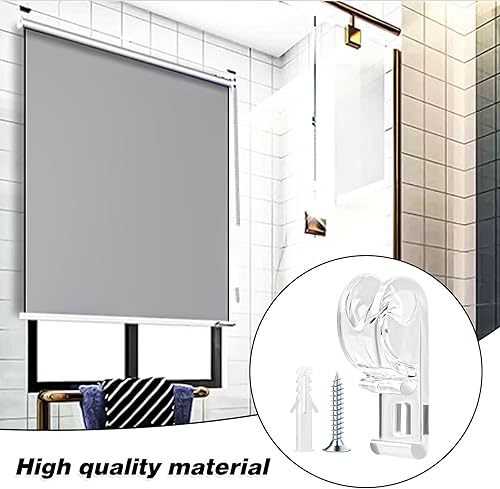 Miniatura 6 de 8 piezas de persiana enrollable transparente de seguridad para cadena y guía de cable, clip P, soporte para cable ciego, gancho de fijación,