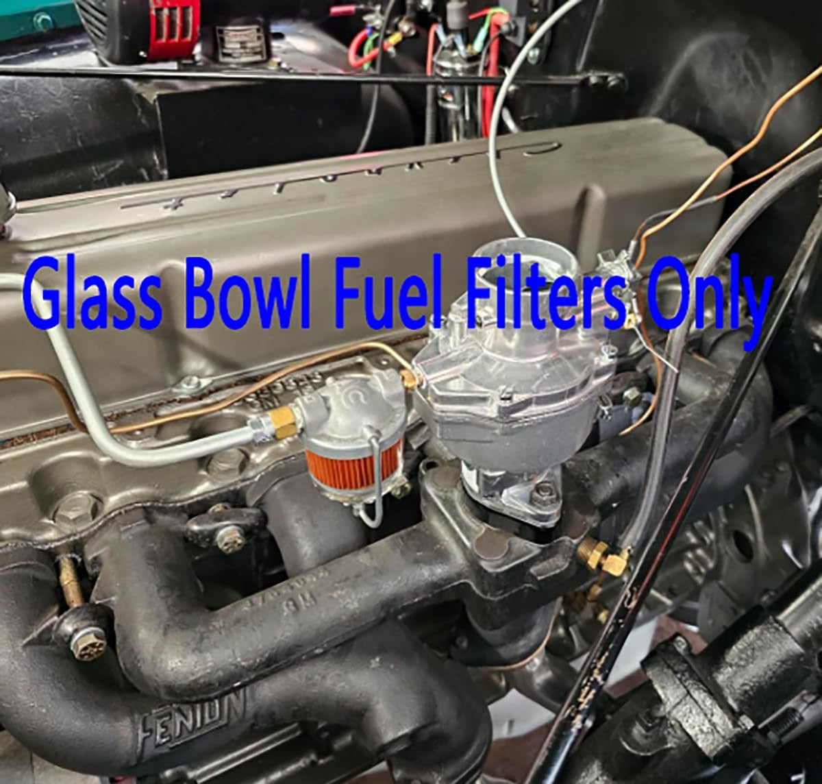 41-9360 transparent bowl fuel filter 41-9360 For 1950s–1960s GM Car & truck for early Rochester 1-barrel or 2-barrel carburetors