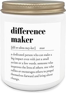 Difference Maker Candle - Boss Day Gifts, Funny & Appreciation Gifts for Mentor, Coach, Boss, Manager - Scented Jar Candles 8oz