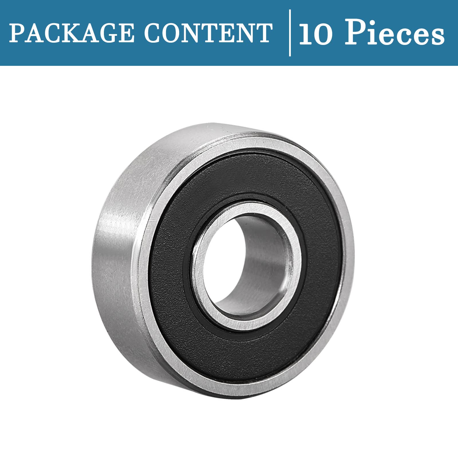 Cuscinetto A Sfera 607ZZ 7x19x6 Mm In Acciaio Al Carbonio (1 Pezzo) - Ideale Per Macchinari E Utensili, Basso Attrito E Lunga Durata. - 3