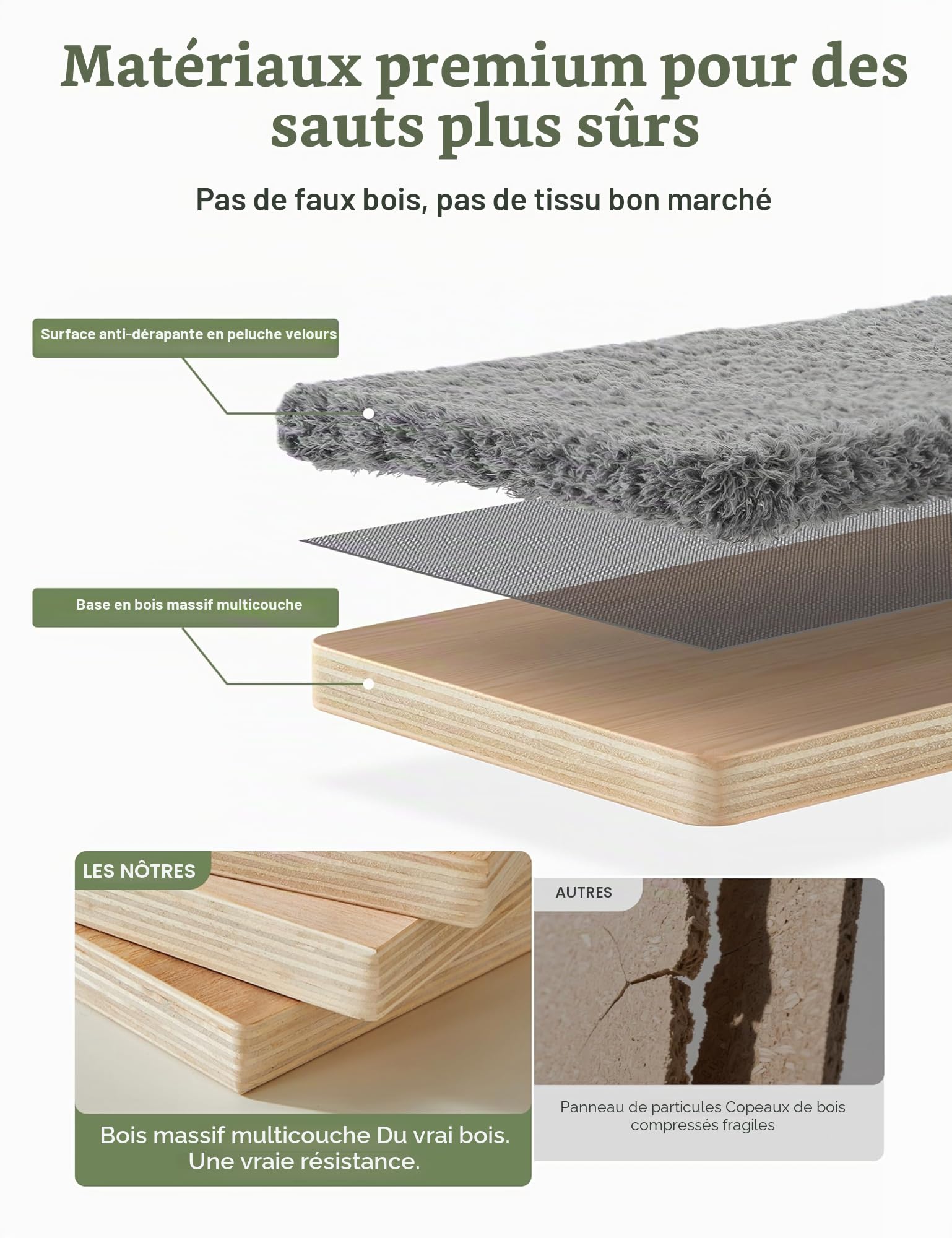 Étagères Murales pour Chat 5 en 1, Arbre à Chat Mural avec Hamac, Niches, Griffoirs en Sisal et Plateformes, Parcours Mural d'escalade en Bois Multicouche, Gris Clair