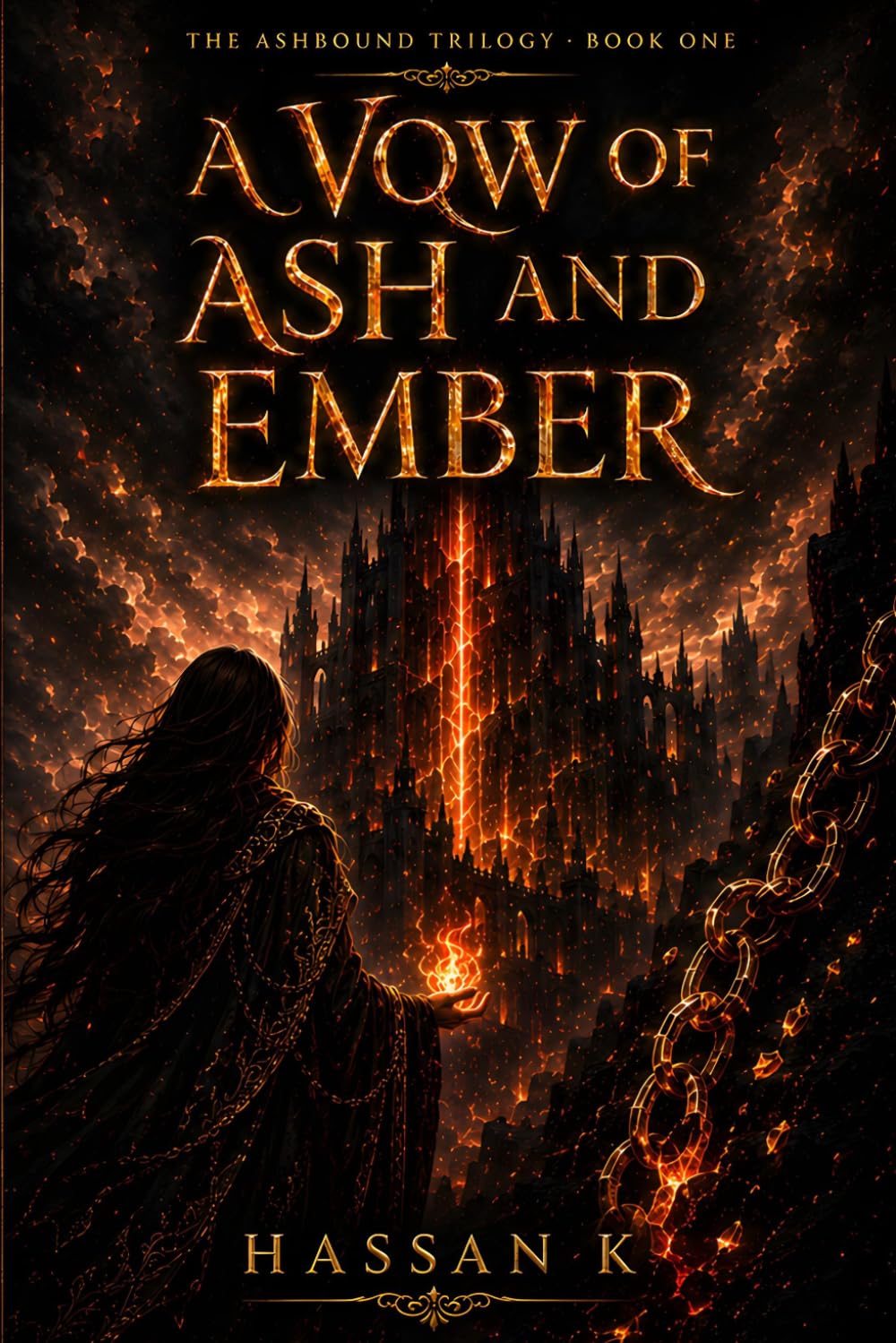 A Vow of Ash and Ember: A Dark Enemies-to-Lovers Fantasy Romance (The Ashbound Trilogy)