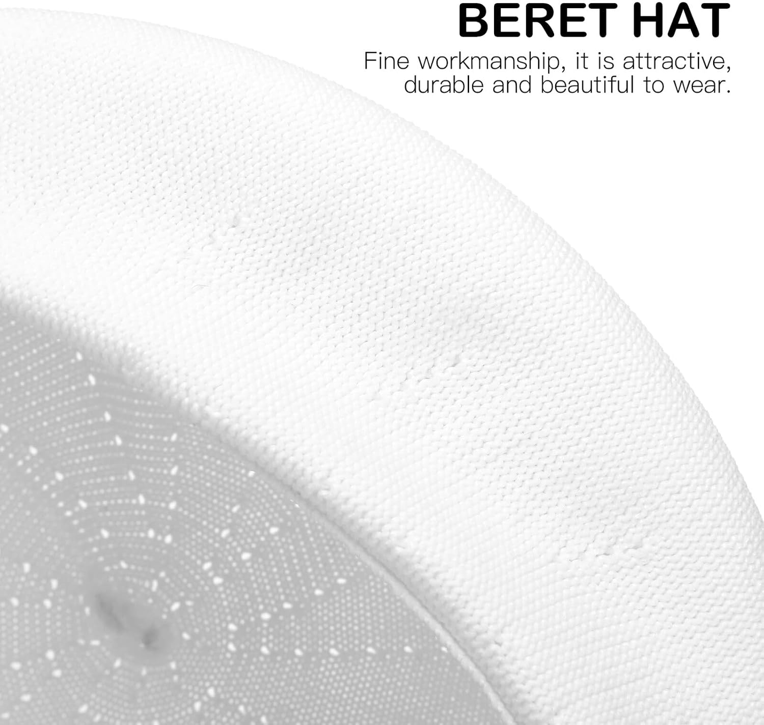DOITOOL Women’s Protection Beret Hat, Lightweight Summer Painter Cap for Adults, Breathable Thin Fabric All-Match Hat White