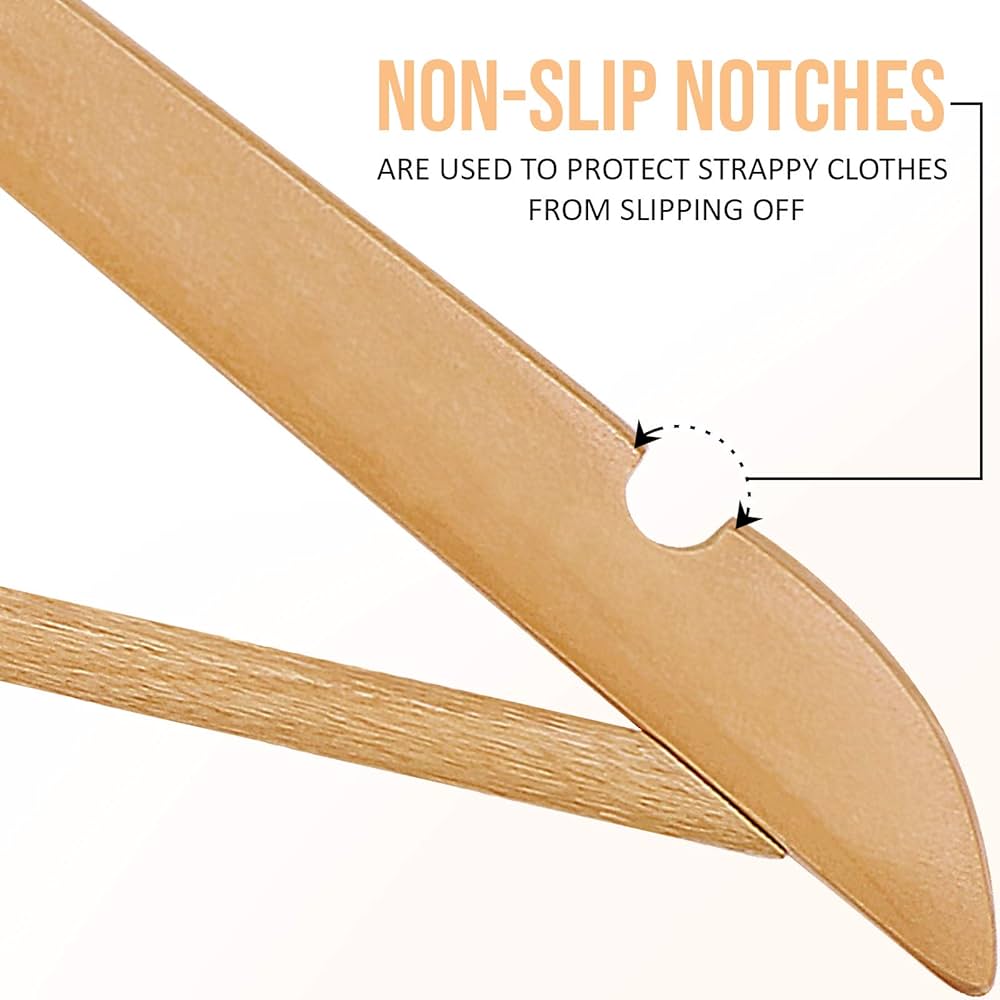 Amazon.com: Utopia Home Premium Wooden Hangers 20 Pack