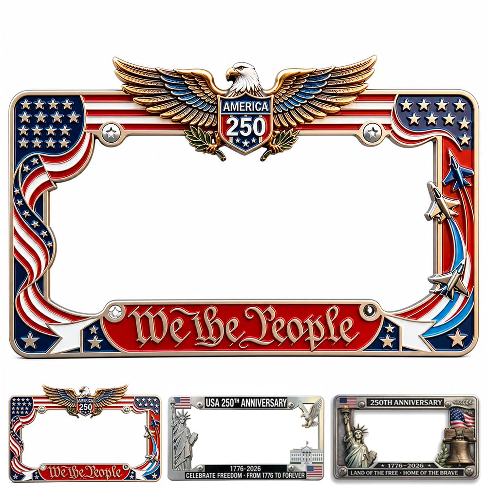 Amazon.com: 250th Anniversary Commemorative License Plate Frame