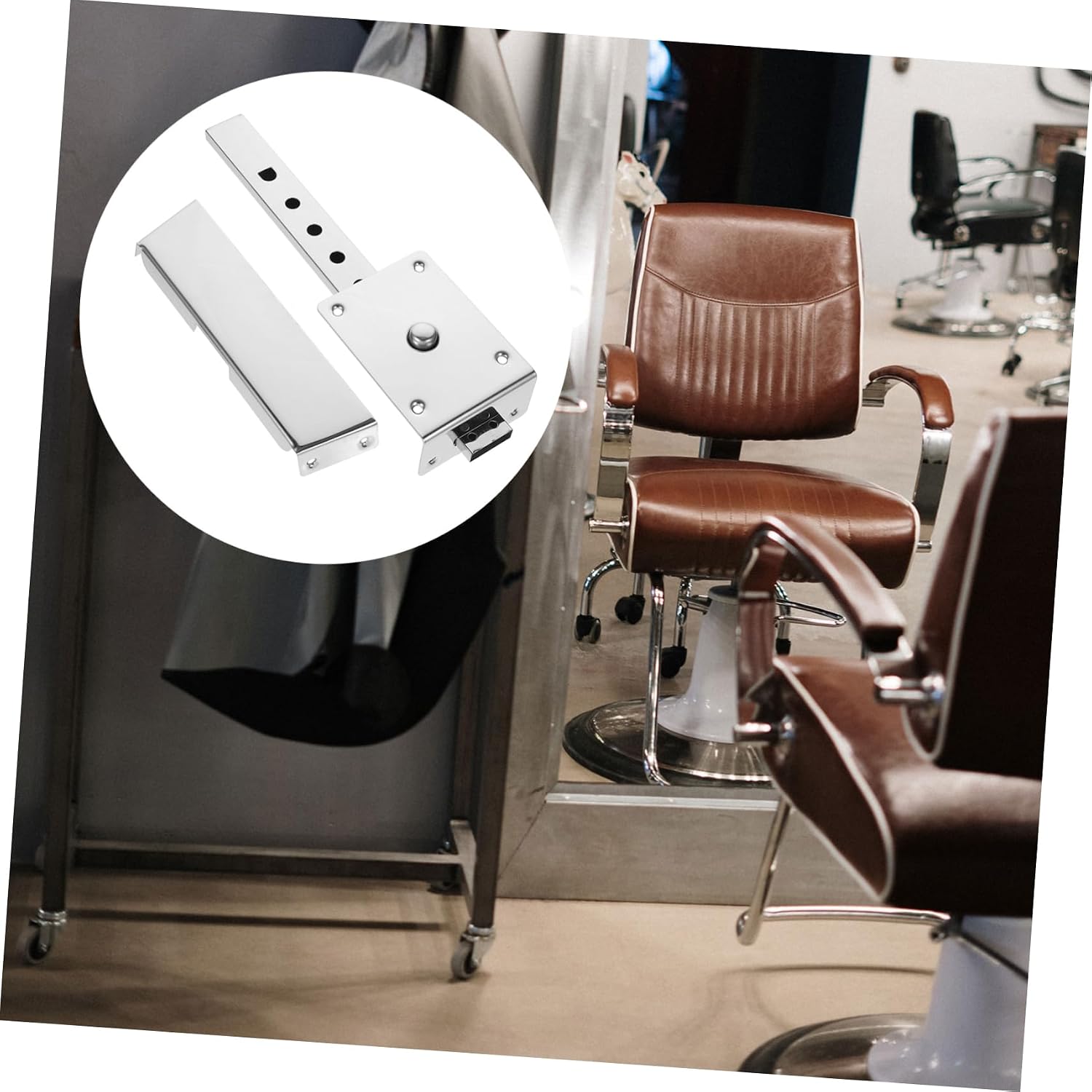 Replacement Bracket for Barber Shop Chair Lift Headrest Bracket Hair Salon Chair Attachment Accessory Parts