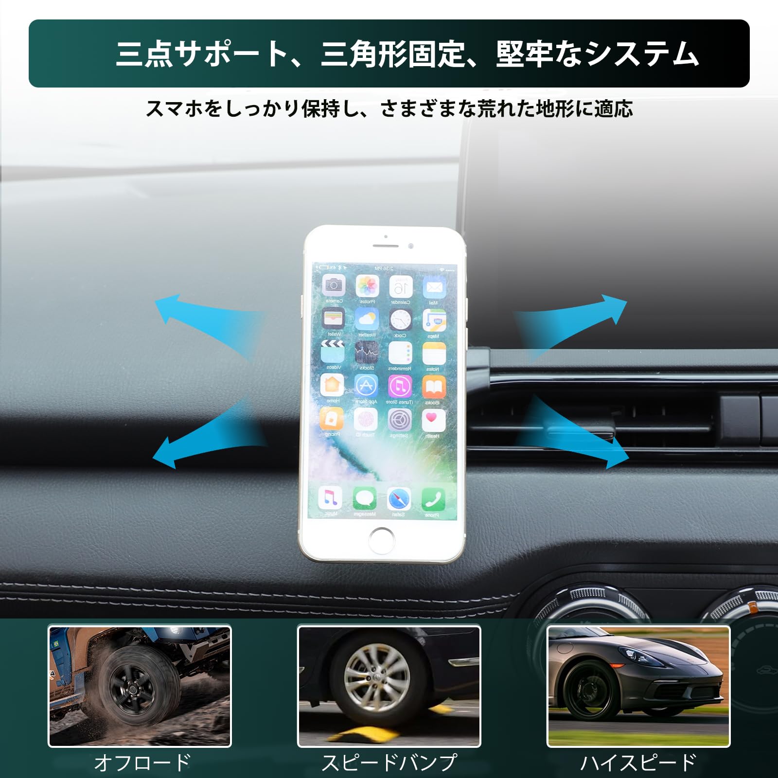 Amazon.co.jp: Hcilloend 新型 マツダ ロードスター ND スマホホルダー