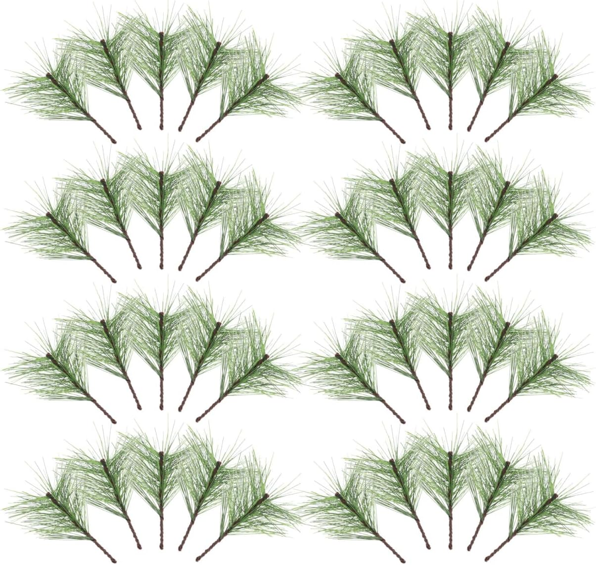 60pcs Artificial Pine Needles Branches: Greenery Stems for Christmas Wreaths Garland Crafts Xmas Tree Decorations 60pcs Artificial Pine Needles Branches: Greenery Stems for Christmas Wreaths Garland Crafts Xmas Tree Decorations