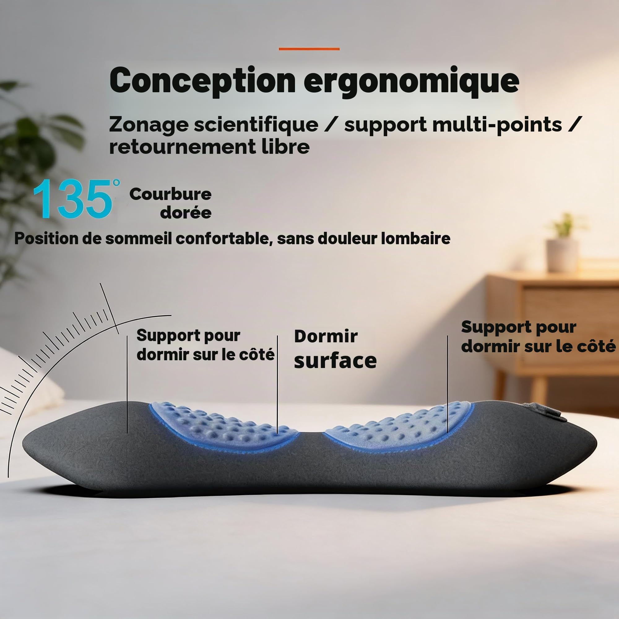 2026 Appareil De Massage Triple Thérapie, Traction Et Vibration 3 En 1, Appareil Massage Dos Ergonomique, Il Épouse La Taille Et Détend Le Dos, Dites Adieu Aux Raideurs Matinales (Noir)