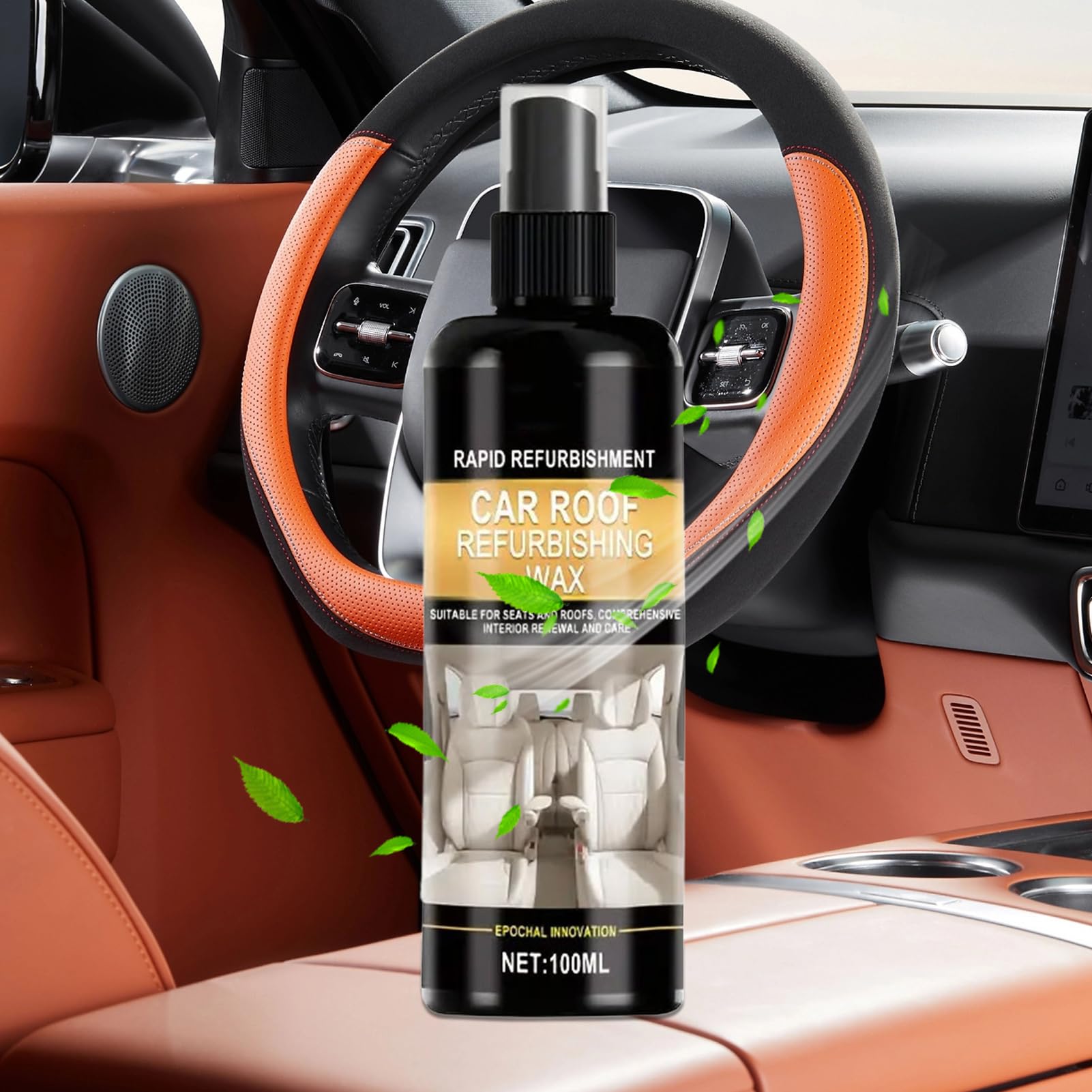 Reiniger Für Auto Polster | 100ml Reiniger Zur Aufbereitung Von | Stoffen,Spray Für Die Erneuerung des Armaturenbretts - Für Dachhimmel Haushaltsgeräte Lederpolster Sofa Möbel Und Zuhause