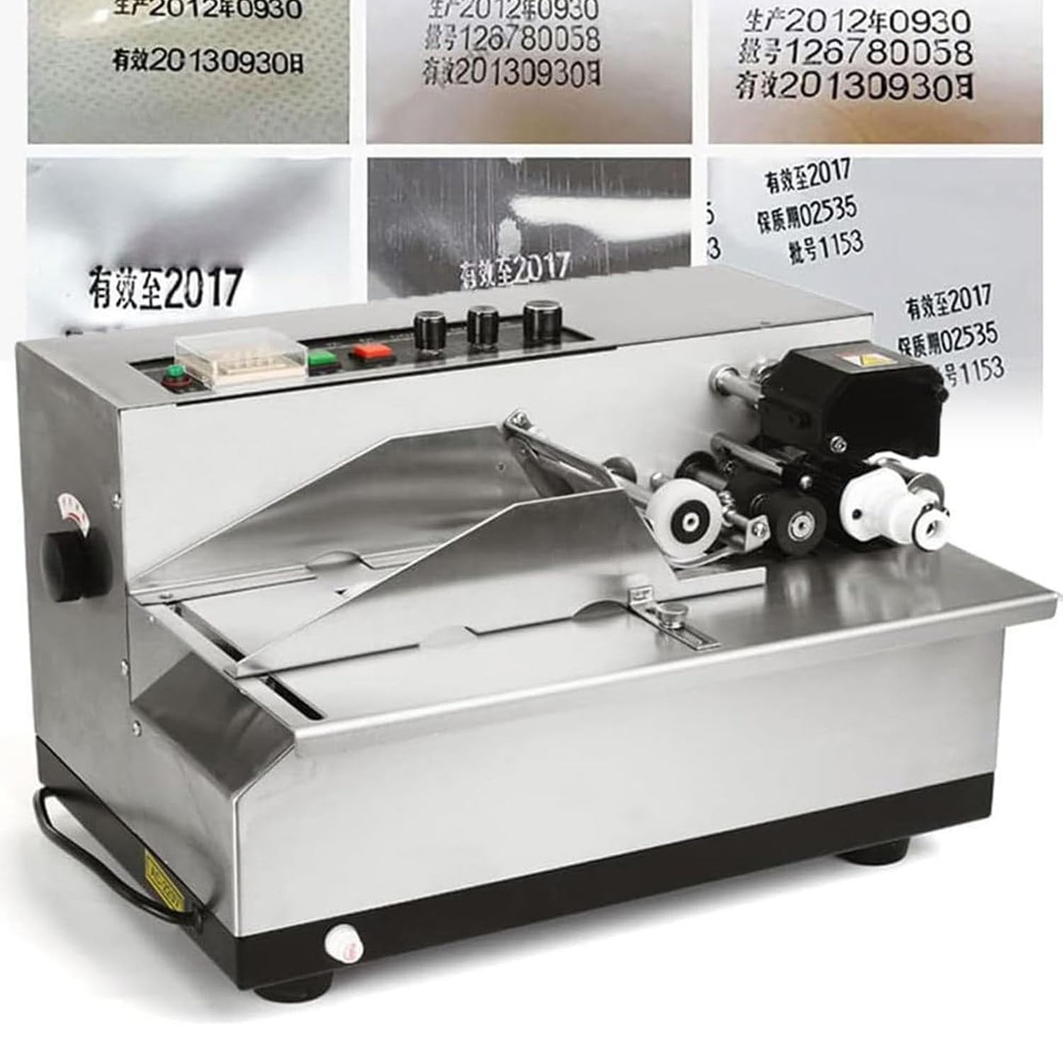 Impresora industrial de inyección de tinta, máquina de codificación automática con grosor de impresión ajustable y velocidad para la producción de etiquetas, solución de codificación eficiente para