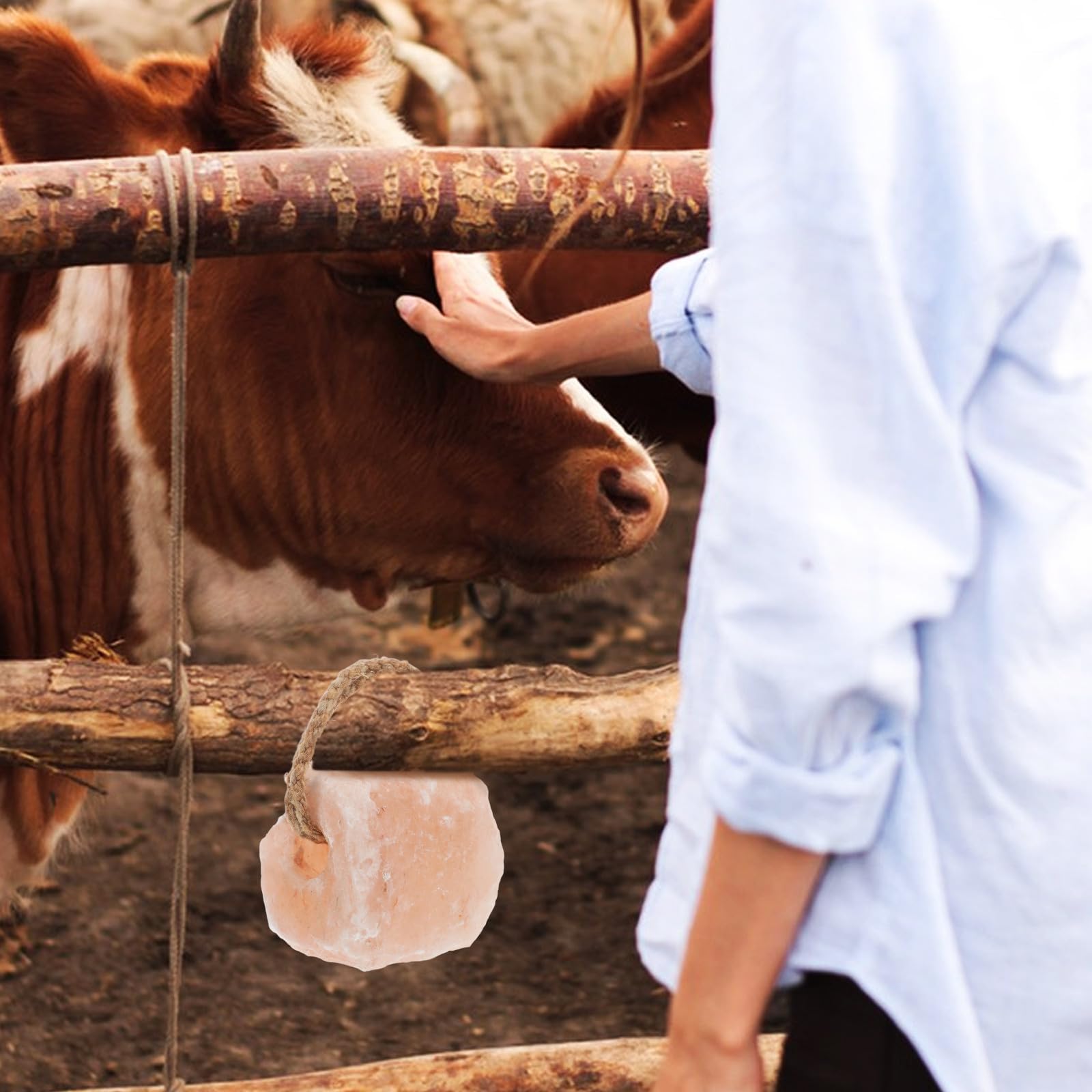 Bloc de Sel en Pierre de Sel 1-2kg à Lécher pour Animaux
