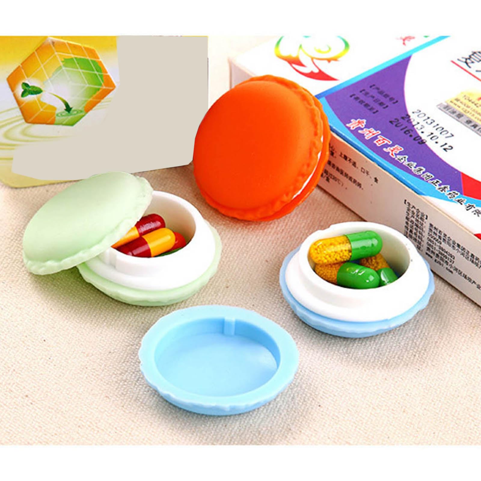 Le Mini Macaron Bijoux - Lot De 6 - Mini Rangement Coloré - 4x2cm Boîtes Macaron