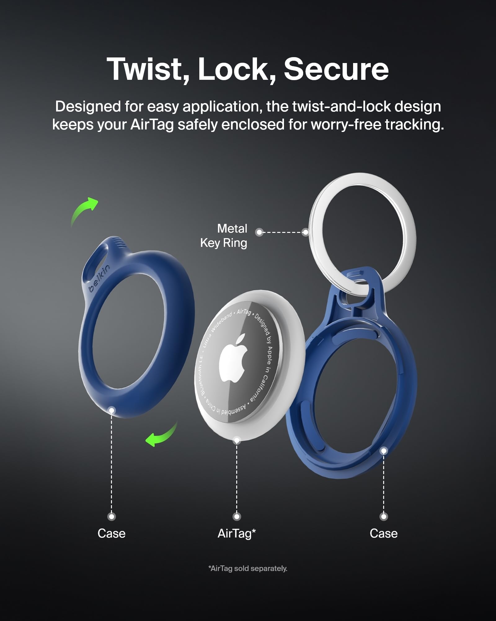 Apple キーリング レインボー 楽天市場】【送料無料・本体別売り】Apple AirTagレザー