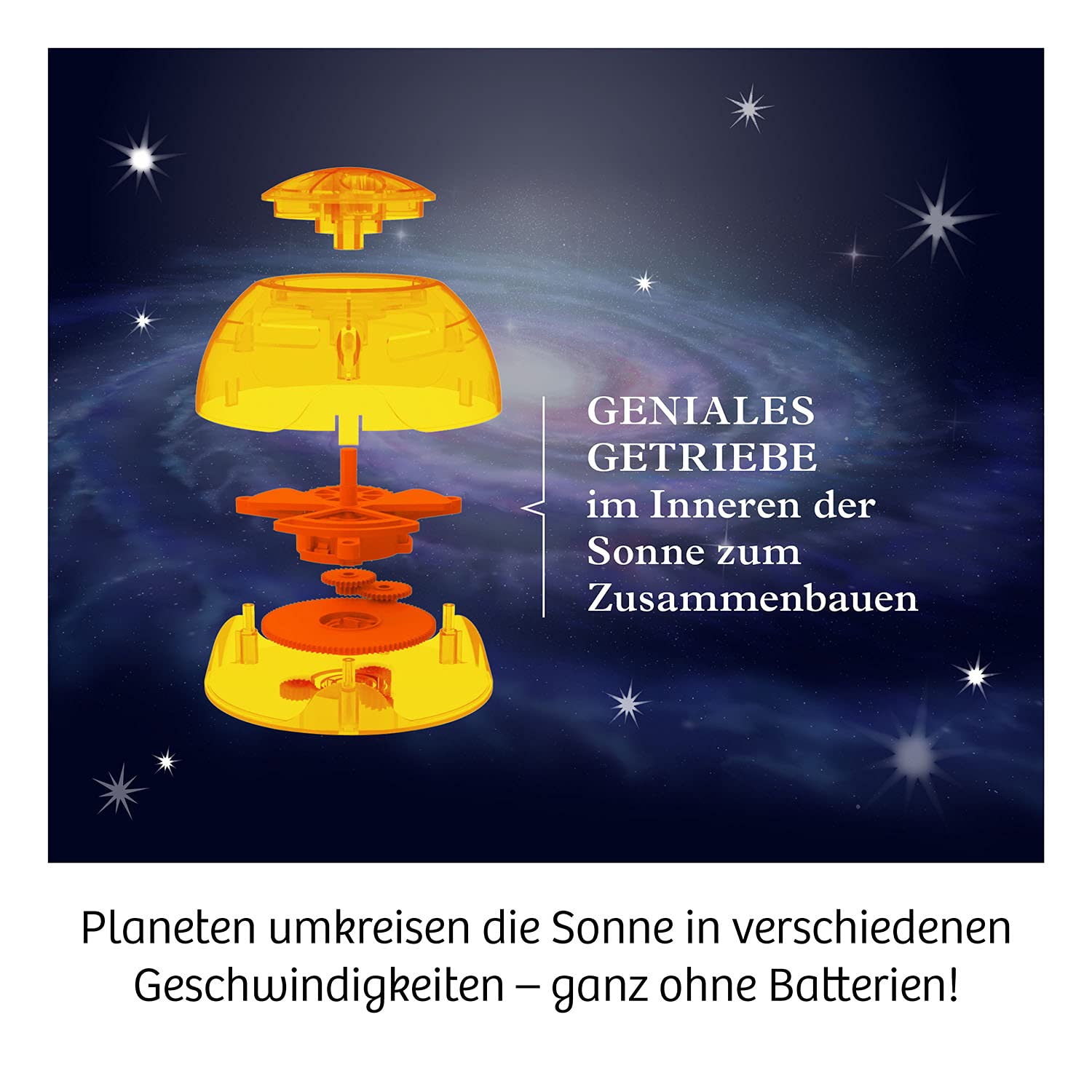 KOSMOS 671532 Sonnensystem, Lass die Planeten um die Sonne kreisen, mechanisches Modell, Experimentierkasten für Kinder ab 8-12 Jahre zu Astronomie, Weltall