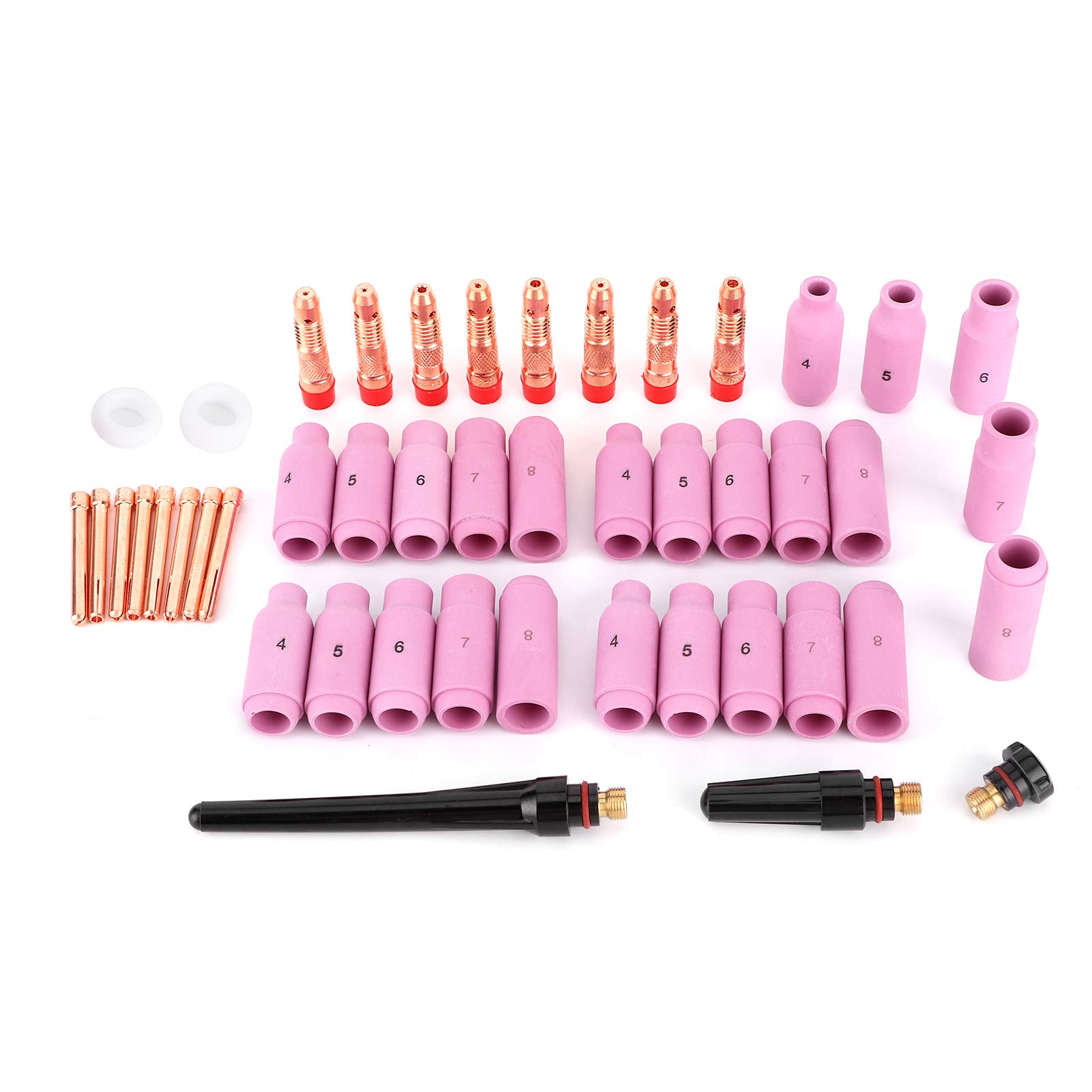 Buy 46Pcs Welding Nozzle, Ceramic Sandblaster Nozzle Tips TIG Contact Welder Nozzle Replacement