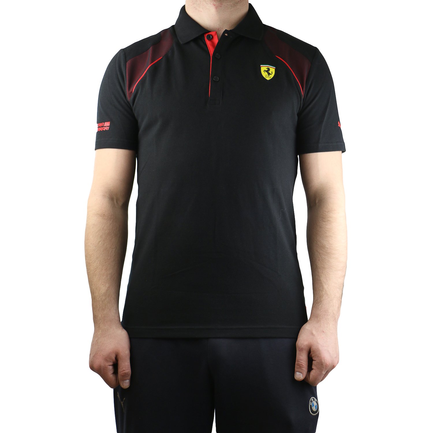 PUMA Ferrari Men`s Polo Shirt - Black