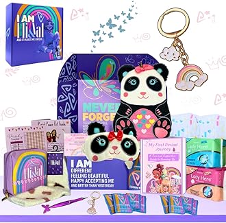 First Period kit for Girls 9-10-12 Celebration Starter Kit, for School | Teen Tween PreTeen Period Menstruation Hygiene Gift Box | Red Drop Period Kit for Girls - Welcome to Womanhood Gifts (9)