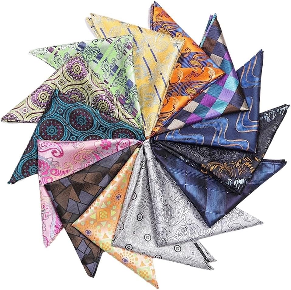 Floral Dinner Party Breast Handkerchief Suit Business Formal Square Scarf Accessory Pocket Towel