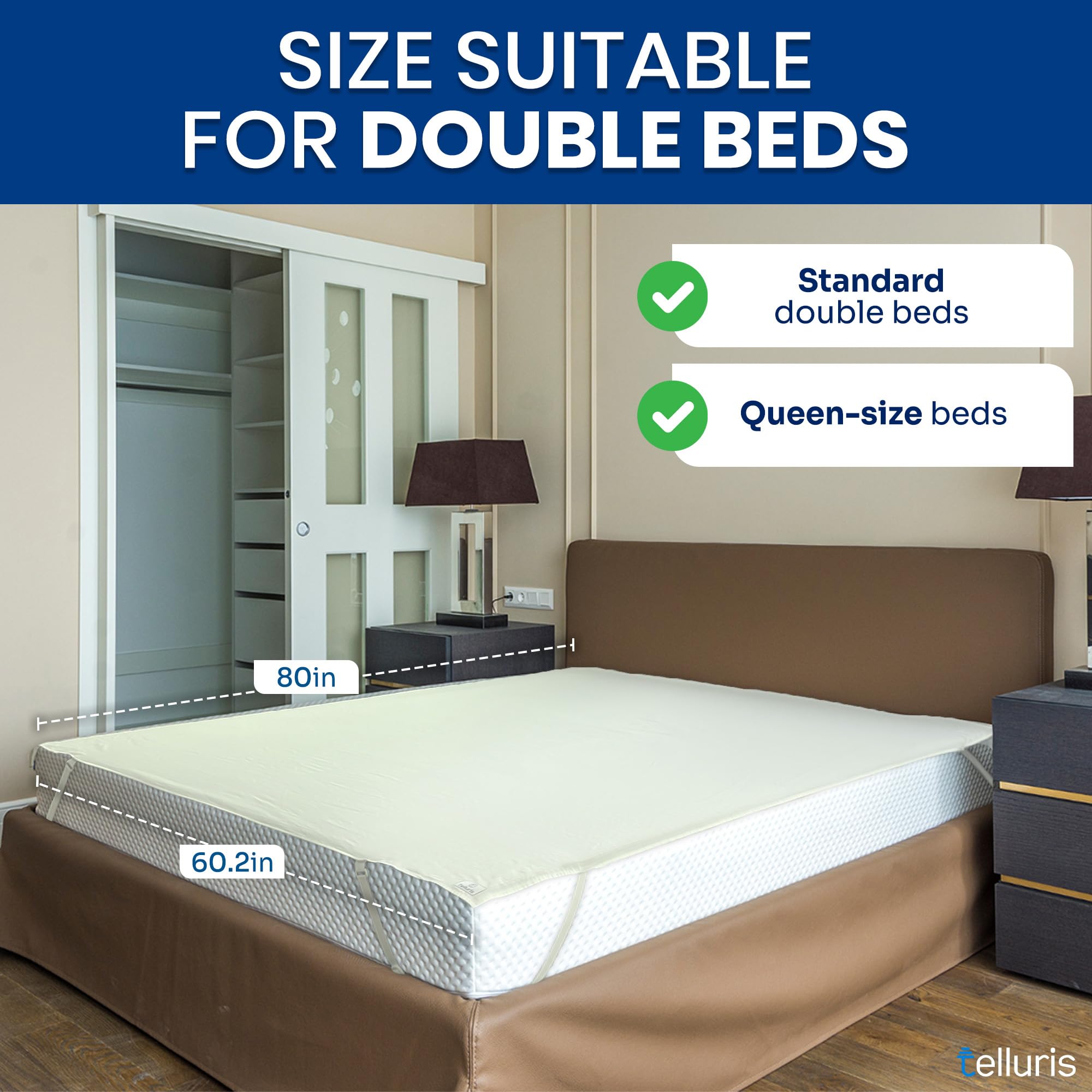 TELLURIS® Grounding Sheet for Enhanced Sleep, Conductive Earthing Sheet for Natural Wellness - Image 4
