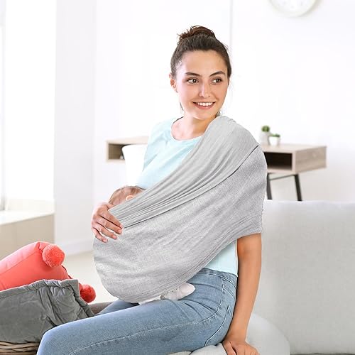 Miniatura 6 de TKKOK Portabebés, portabebés unisex, ligero y ultrasuave, fácil de llevar, perfecto para niños recién nacidos