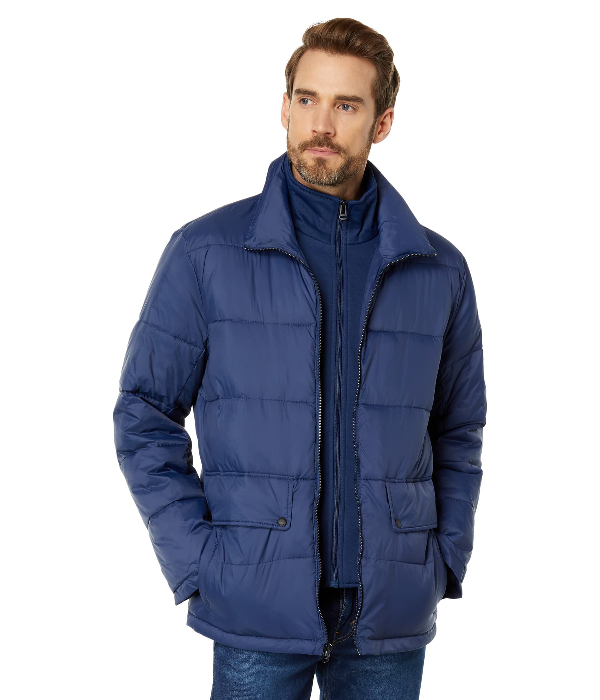 Cole Haan Men's Puffer Jacket With Bib