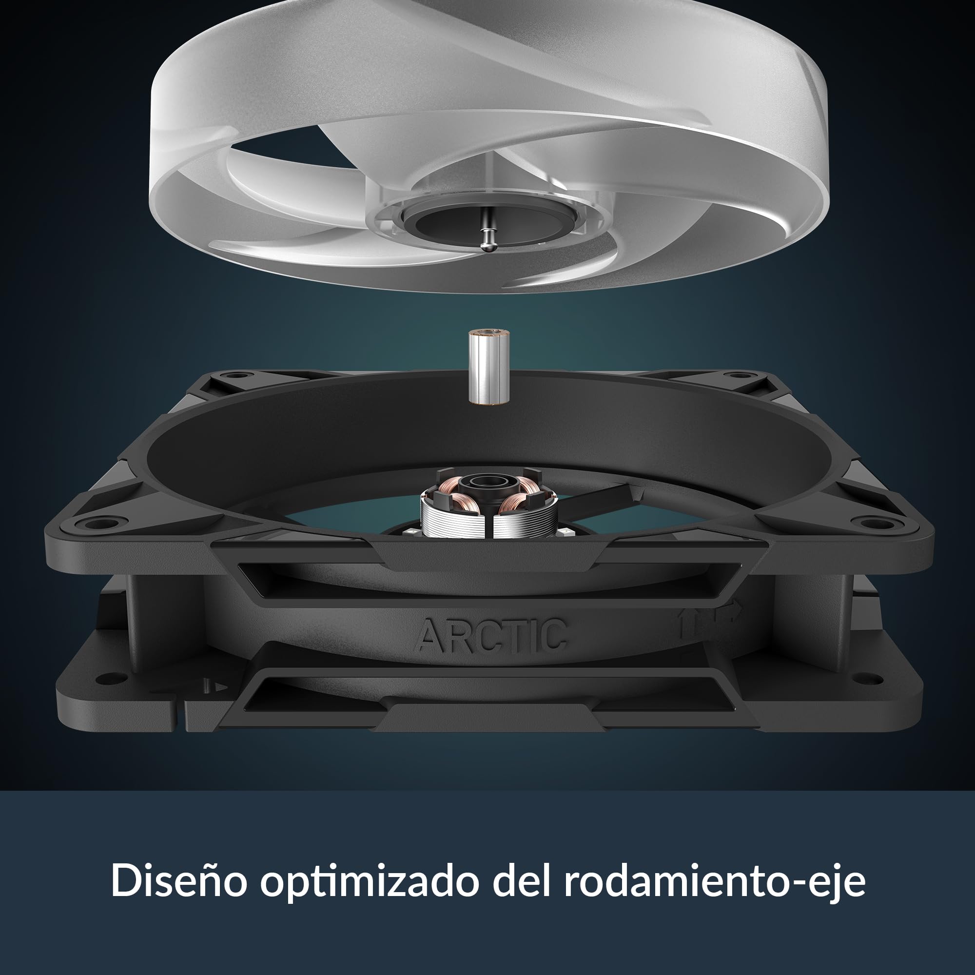 ARCTIC P12 Pro Reverse A-RGB (3 Pack) - 120 mm Ventilador Prémium con flujo de aire inverso, Ventilador PWM con divisor de cable en Y, 500-3000 rpm, 0 rpm <5% PWM, 5V Digital RGB, FDB, 4-Pin - Negro