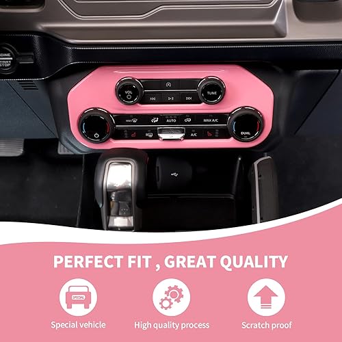 Miniatura 4 de Cubierta para panel de interruptor de aire acondicionado, consola central AC, ajuste de botón compatible con accesorios interiores Ford Bronco