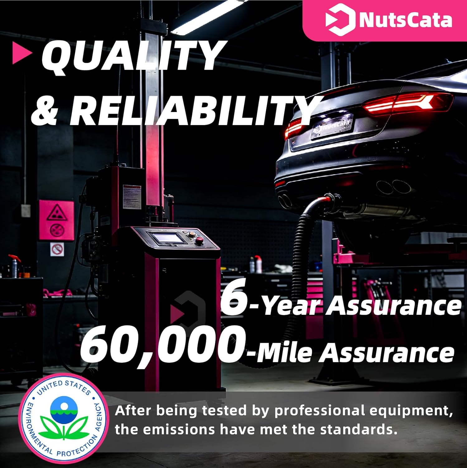 Front Left Catalytic Converter Direct-Fit Compatible with Chevy Impala 2014-2020, Cadillac XTS 2013-2019 3.6L V6 EPA Compliant Replace OEM 16954