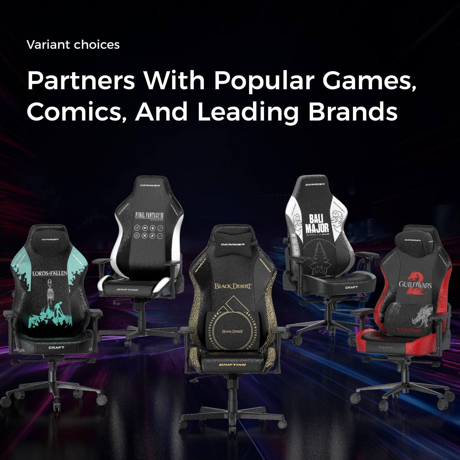DXRacer Drifting Computer Gaming Chair - Ergonomic Office Chair with Adjustable Recline, Rocking, Cooling Gel Foam Headrest, 3D Armrests, Memory Foam Lumbar Suppor, Fabric, Large, Pink