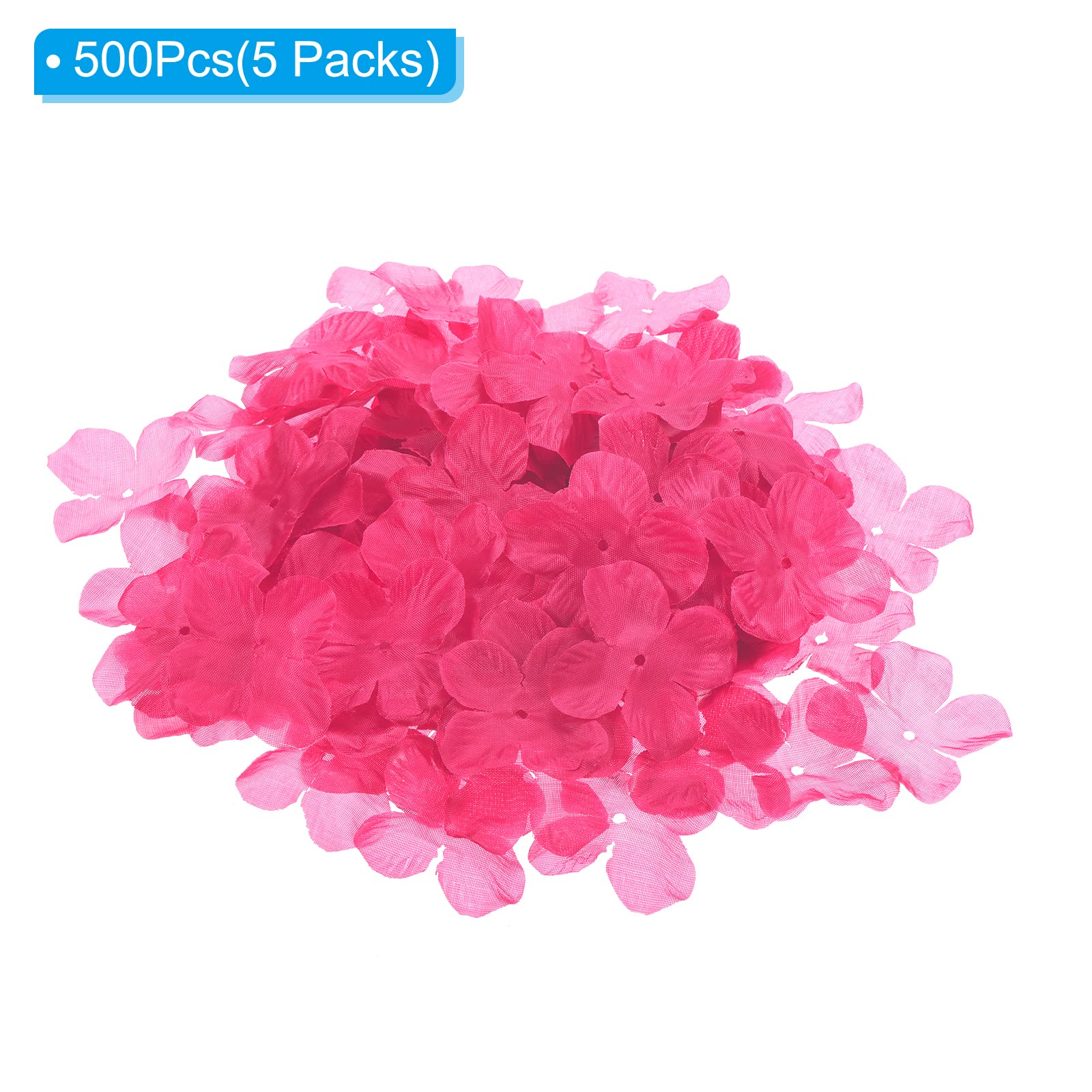 PATIKIL Artificial Flower Petals, 500Pcs Fake Flowers Silk Petal Decoration Supplies for Wedding Decor Bridal Party Event Fuchsia - Image 3