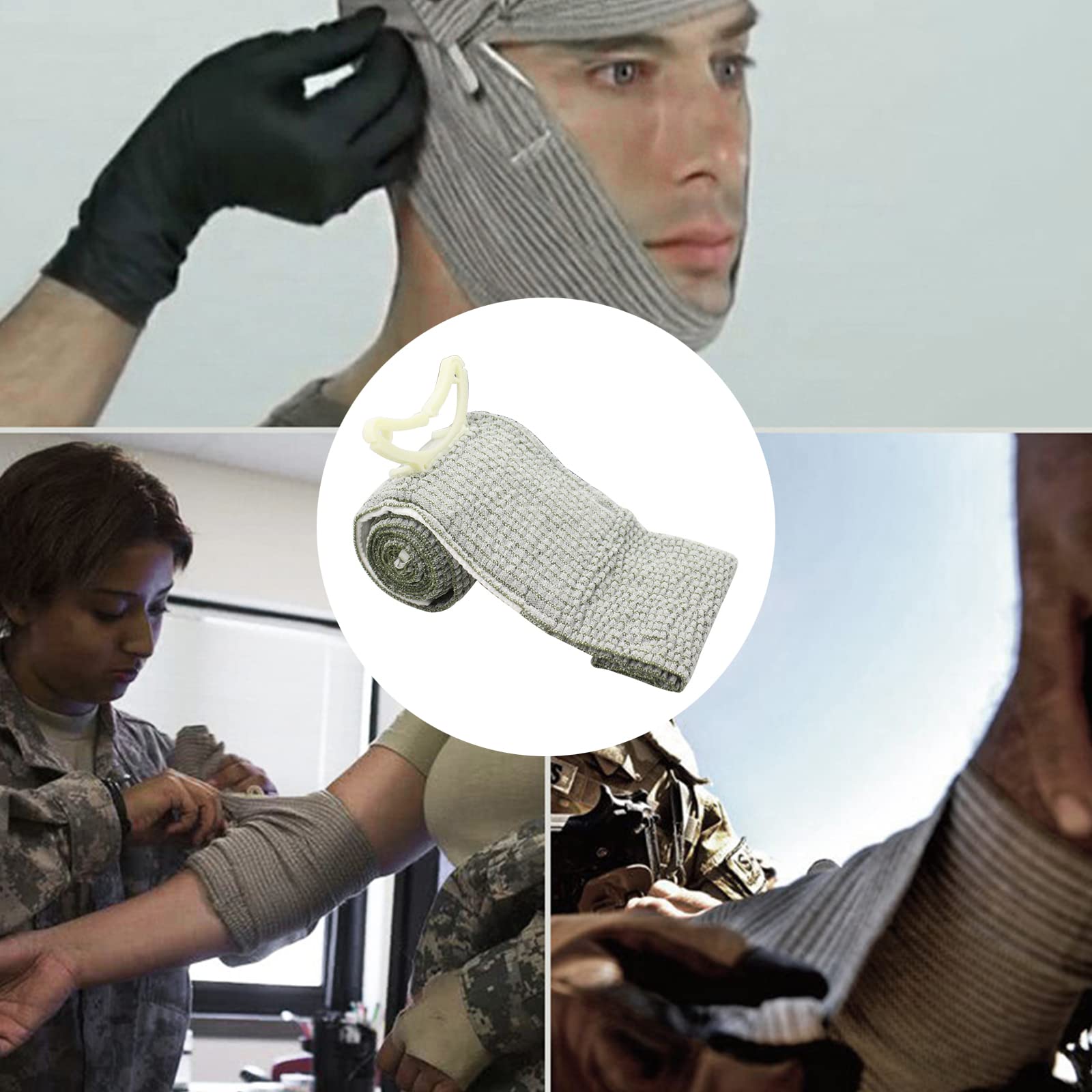 Vendaje de primeros auxilios para trauma, vendaje de emergencia al aire libre, torniquete israelí de 4 y 6 pulgadas, vendaje táctico de entrenamiento de primeros auxilios, vendaje de presión para