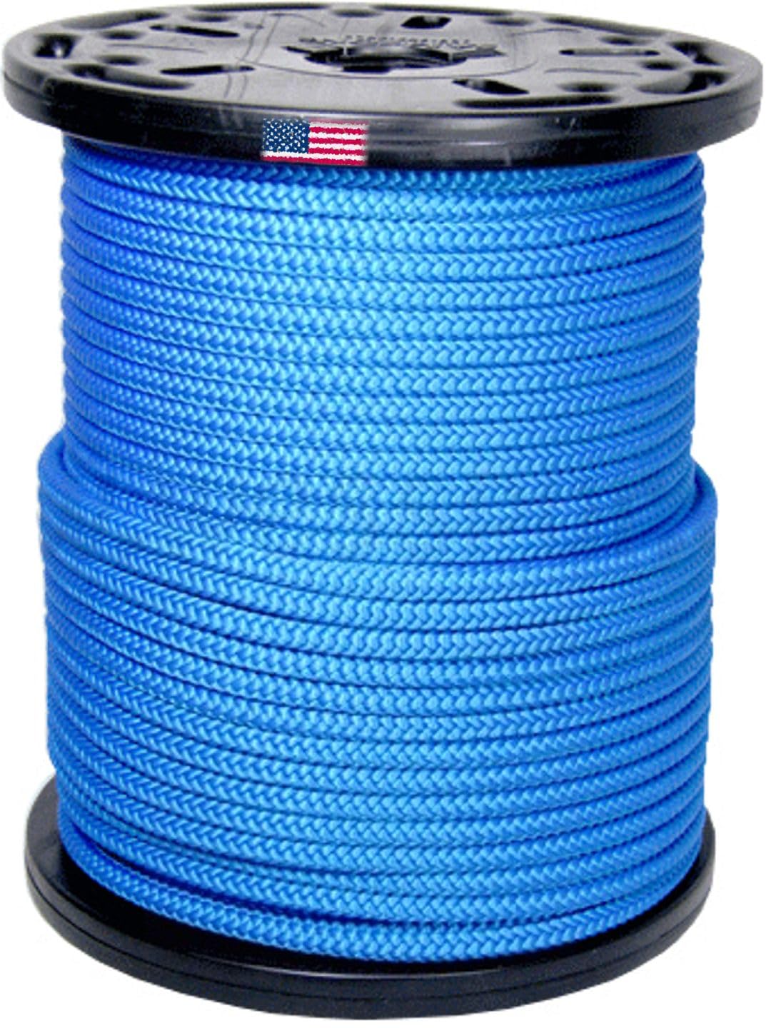 U.S. Made 3/8" AMSTEEL Blue Winchrope by-The-Foot - 150 ft. (Splice Your own Winch Lines!) (20,000lb MBS)