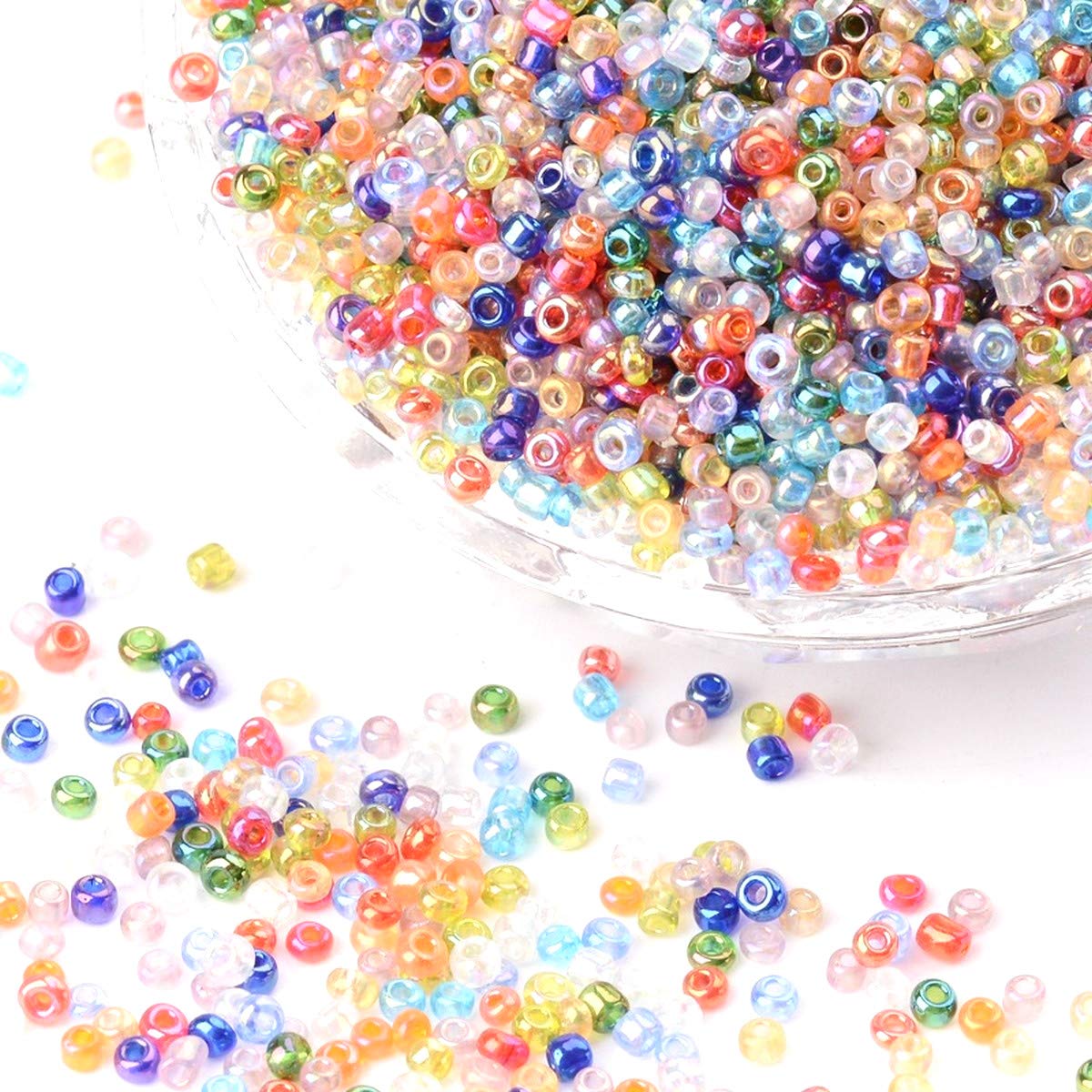 Cuarzo Mineral Lote De 100 Cuentas De Nácar Acrílico Multicolor - 6 Mm, Redondas, Para Manualidades Y Bisutería Lote 100 Cuentas Bisutería