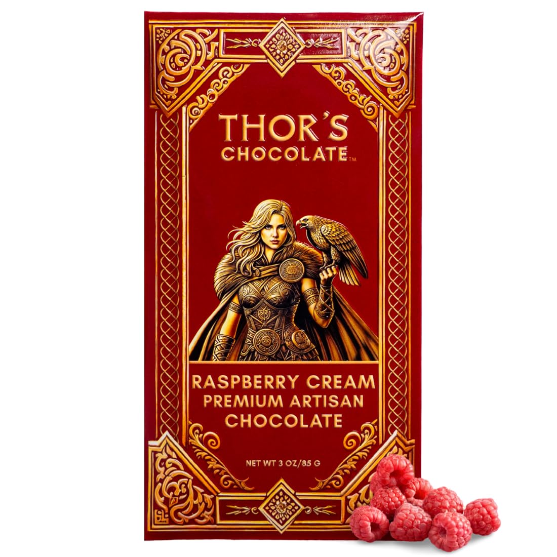 Thor’s Chocolate Variety Pack of 6, Milk, Dark, Dark Almonds, Raspberry, Pineapple, and Huckleberry, Bean to Bar, Small Batch, Smooth & Creamy Luxury Gourmet Chocolate, Made in USA (6 x 3oz Bars)