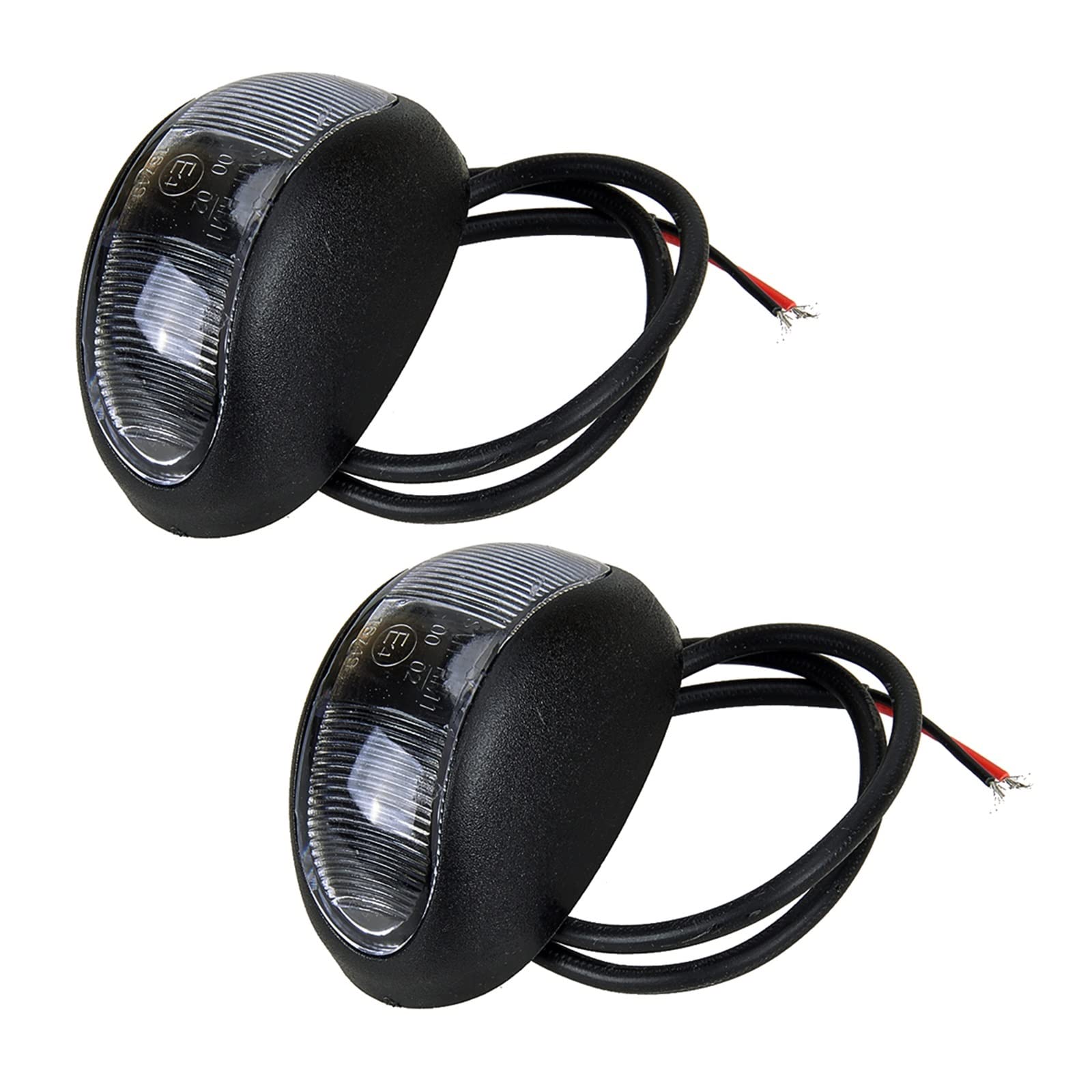 Blocchi luci antinebbia 2Pcs Car LED Luce Di Ingombro Luce Di Posizione Laterale Ambra Rossa 12V-24V Per Rimorchio Camion Caravan Universale