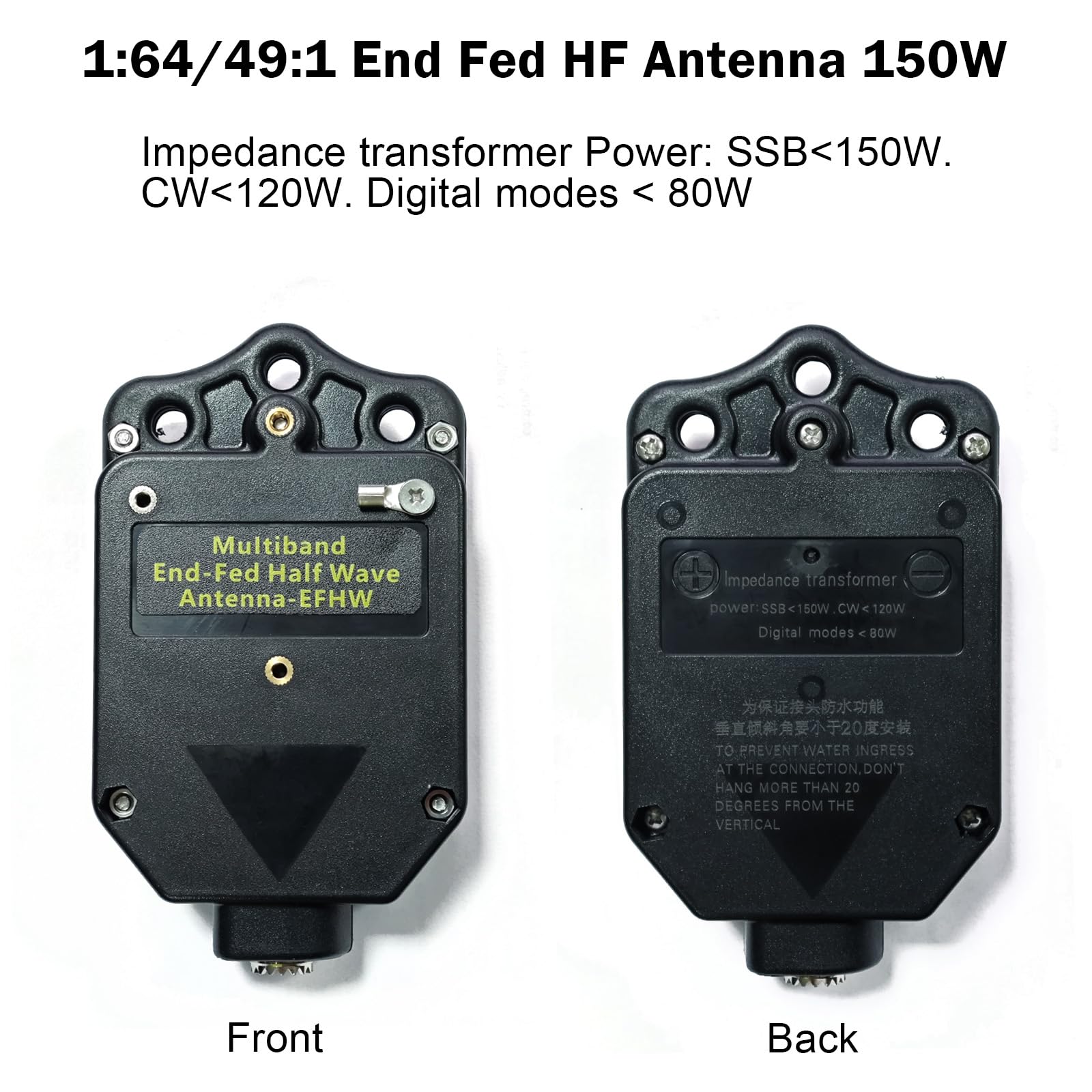 AURSINC End Fed Wave Antenna 150W 1-30MHz 4 Bande 8 Bande CW FM AM FT4 FT8 SSB End Fed Radio Antenna per esterni 1:64/1:49