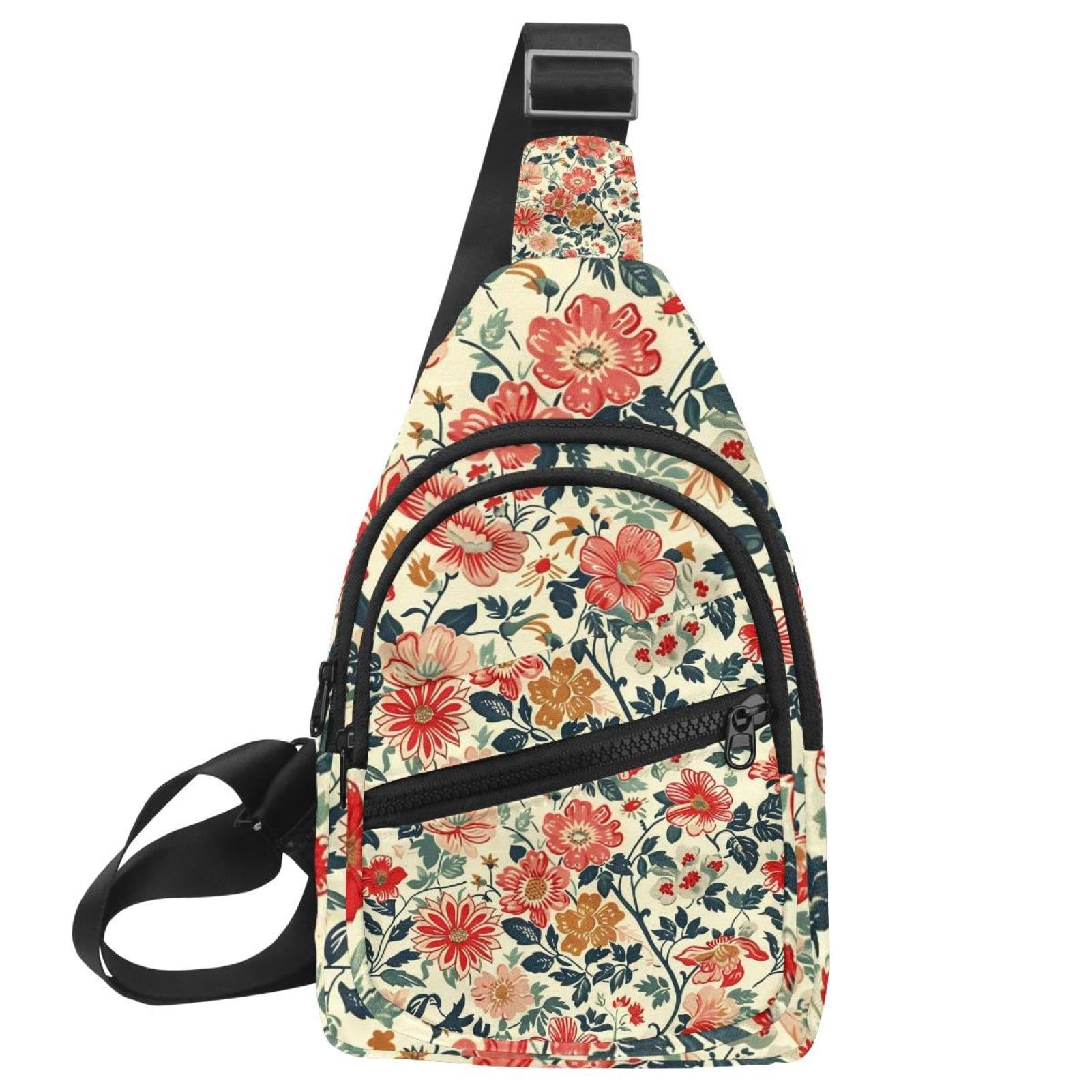 Mochila cruzada Spring Branches multicolor con correa ajustable talla única unisex 7